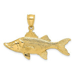 Load image into Gallery viewer, 14K Yellow Gold 3-D TARPON FISH Charm Pendant
