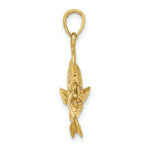 Load image into Gallery viewer, 14K Yellow Gold 3-D Textured RED SNAPPER FISH Charm Pendant

