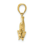 Load image into Gallery viewer, 14K Yellow Gold 3-D Snook Fish Charm Pendant
