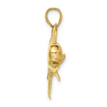 Load image into Gallery viewer, 14K Yellow Gold 2-D MALE DORADO (MAHI-MAHI) Charm Pendant
