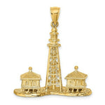 Load image into Gallery viewer, 14K Yellow Gold 3-D Sanibel Island Lighthouse Charm Pendant
