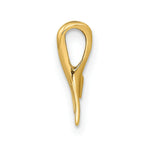 Load image into Gallery viewer, 14K Yellow Gold Mini WHALE TAIL Charm Pendant With HIDDEN BAIL Charm Pendant
