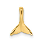 Load image into Gallery viewer, 14K Yellow Gold Mini WHALE TAIL Charm Pendant With HIDDEN BAIL Charm Pendant
