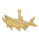 Load image into Gallery viewer, 14K Yellow Gold TARPON FISH With Open Mouth Charm Pendant
