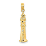 Load image into Gallery viewer, 14K Yellow Gold 2-D Key West Lighthouse Charm Pendant
