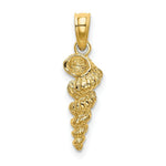 Load image into Gallery viewer, 14K Yellow Gold 3-D Mini Common Wentletrap Shell Charm Pendant
