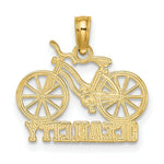 Load image into Gallery viewer, 14K Yellow Gold OCEAN CITY Under Bicycle Charm Pendant
