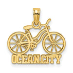 Load image into Gallery viewer, 14K Yellow Gold OCEAN CITY Under Bicycle Charm Pendant
