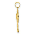 Load image into Gallery viewer, 14K Yellow Gold 2-D HAWAII On Palm Tree Charm Pendant

