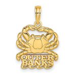 Load image into Gallery viewer, 14K Yellow Gold Polished OUTER BANKS Under Crab Charm Pendant
