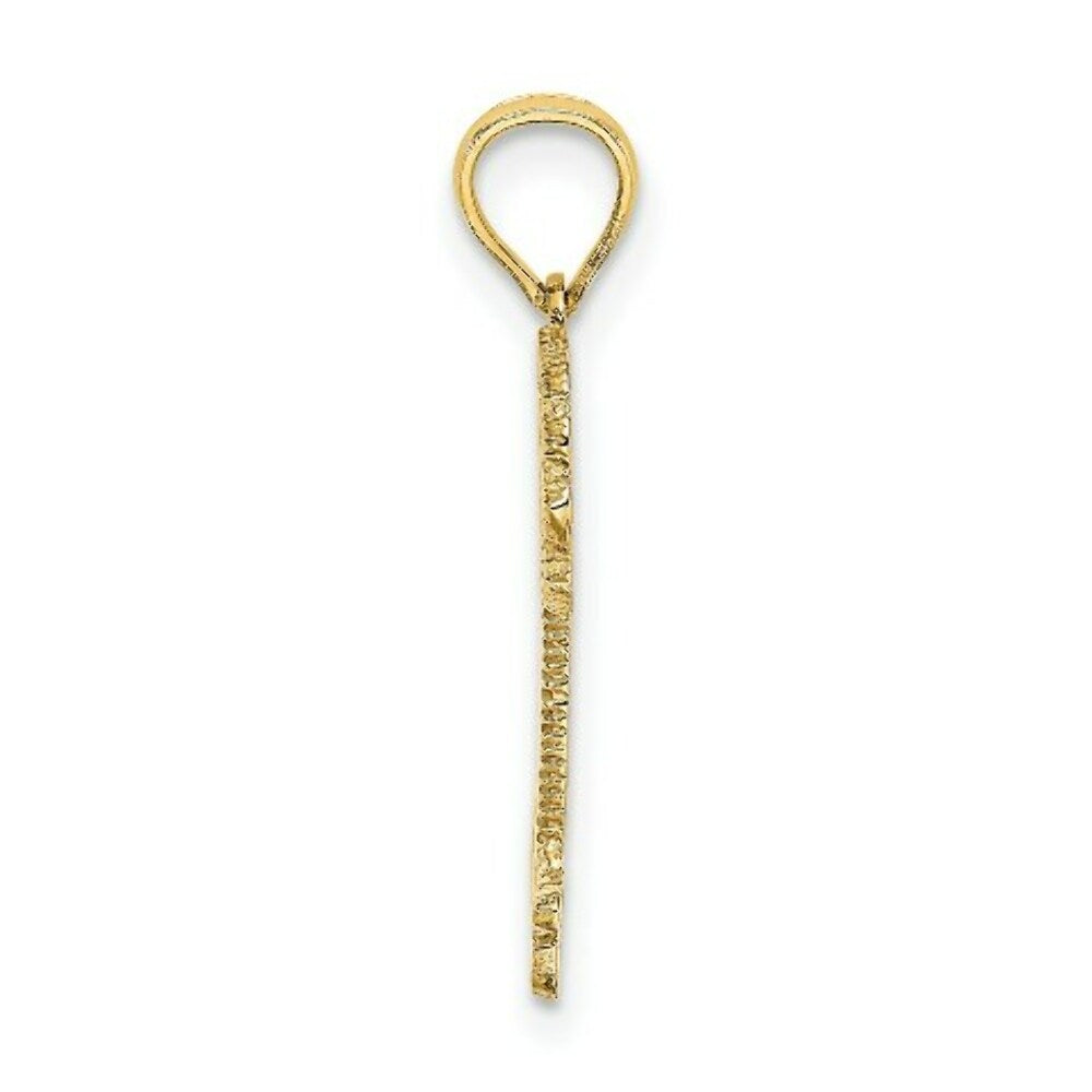 14K Yellow Gold Bahamas Under Palm Tree Charm Pendant
