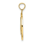 Load image into Gallery viewer, 14K Yellow Gold TURKS &amp; CAICOS On Round Frame With Sailboat Charm Pendant
