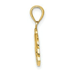 Load image into Gallery viewer, 14K Yellow Gold 2-D ST. MARTIN Under Dolphin Charm Pendant
