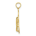 Load image into Gallery viewer, 14K Yellow Gold Large Key West Double Flip Flop Charm Pendant
