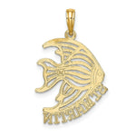 Load image into Gallery viewer, 14K Yellow Gold Polished ST. MARTIN Under Angelfish Charm Pendant
