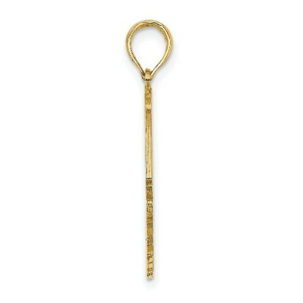 14K Yellow Gold Polished ST. THOMAS Under Angelfish Charm Pendant