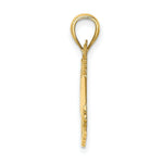 Load image into Gallery viewer, 14K Yellow Gold Polished and 2-D BARBADOS Cruise Ship Charm Pendant
