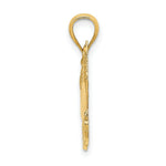 Load image into Gallery viewer, 14K Yellow Gold 2-D St. THomas Cruise Ship Charm Pendant
