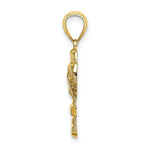 Load image into Gallery viewer, 14K Yellow Gold Aruba On Palm Tree 2-D
