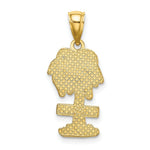 Load image into Gallery viewer, 14K Yellow Gold 2-D CURACAO On Palm Tree Charm Pendant
