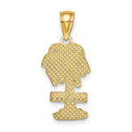 Load image into Gallery viewer, 14K Yellow Gold 2-D St. Thomas On Palm Tree Charm Pendant
