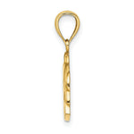 Load image into Gallery viewer, 14K Yellow Gold 2-D &amp; Polished BARBADOS Under Dolphin Charm Pendant
