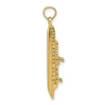 Load image into Gallery viewer, 14K Yellow Gold 3-D Polished Cruise Ship Charm Pendant
