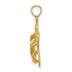 Load image into Gallery viewer, 14K Yellow Gold Sanibel Island With Large Double Flip-Flop Charm Pendant
