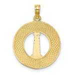 Load image into Gallery viewer, 14K Yellow Gold CAPE COD Round Frame With Lighthouse Charm Pendant
