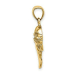 Load image into Gallery viewer, 14K Yellow Gold 2-D Polished Singel Manatee Charm Pendant
