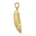Load image into Gallery viewer, 14K Yellow Gold Polished SCALLOP SHELL Charm Pendant
