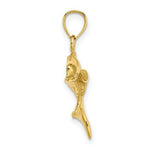 Load image into Gallery viewer, 14K Yellow Gold Polished Dolphin &amp; Baby Charm Pendant
