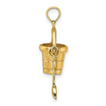 Load image into Gallery viewer, 14K Yellow Gold Ocean City Bucket With Shovel Pendant
