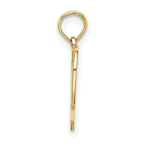 14K Yellow Gold 20 INSIDE HEART Charm Pendant