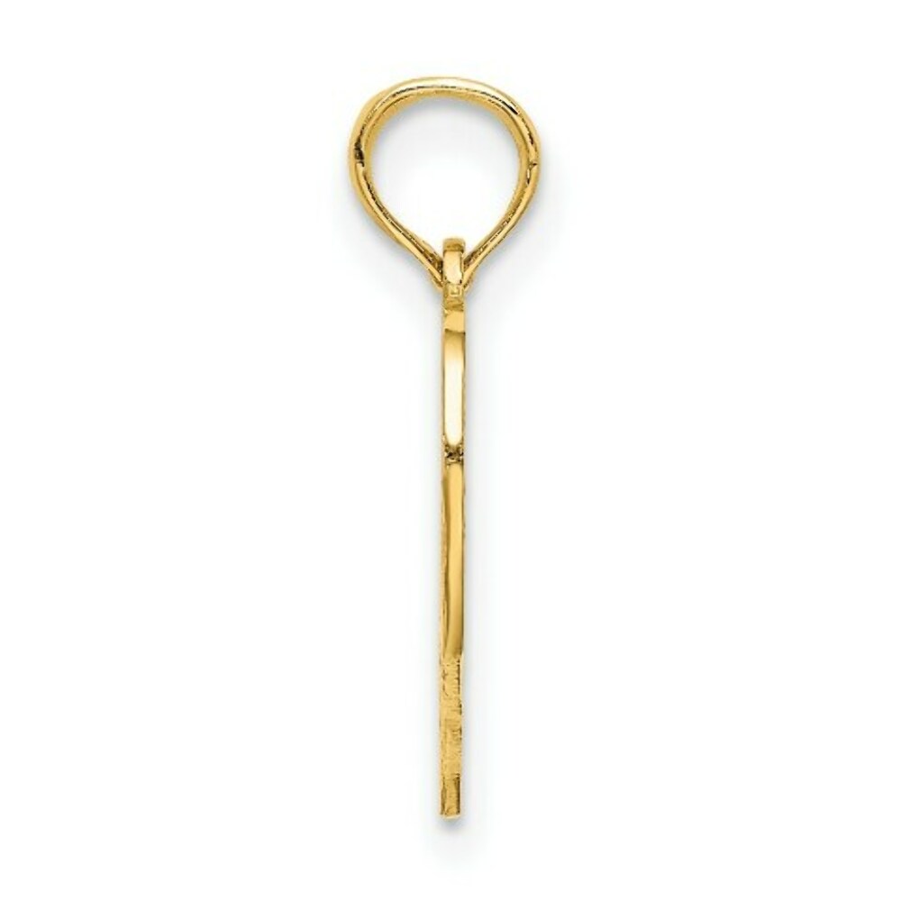 14K Yellow Gold 40 Inside Heart Charm Pendant