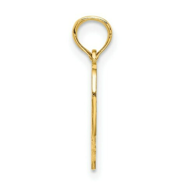 14K Yellow Gold 40 Inside Heart Charm Pendant
