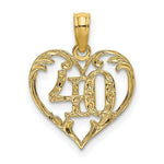 Load image into Gallery viewer, 14K Yellow Gold 40 Inside Heart Charm Pendant
