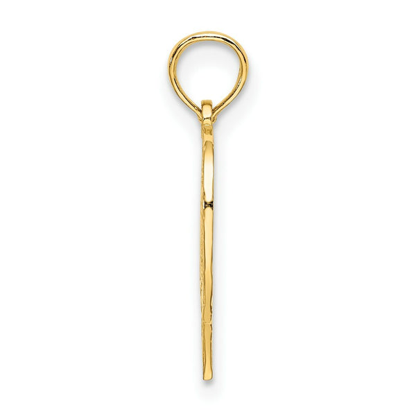 14K Yellow Gold 70 INSIDE HEART Charm Pendant