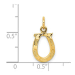 Load image into Gallery viewer, 14K Yellow Gold Solid Polished Horseshoe Charm
