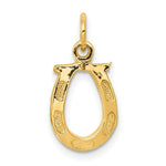 Load image into Gallery viewer, 14K Yellow Gold Solid Polished Horseshoe Charm

