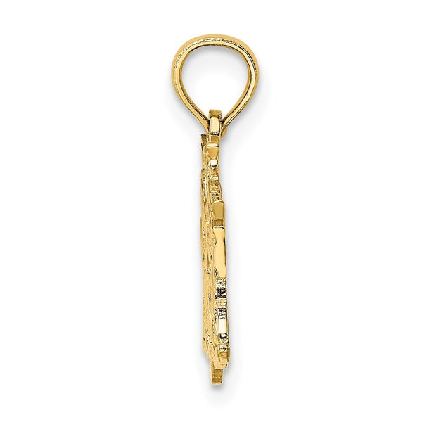 14K Yellow Gold I Love My Marine