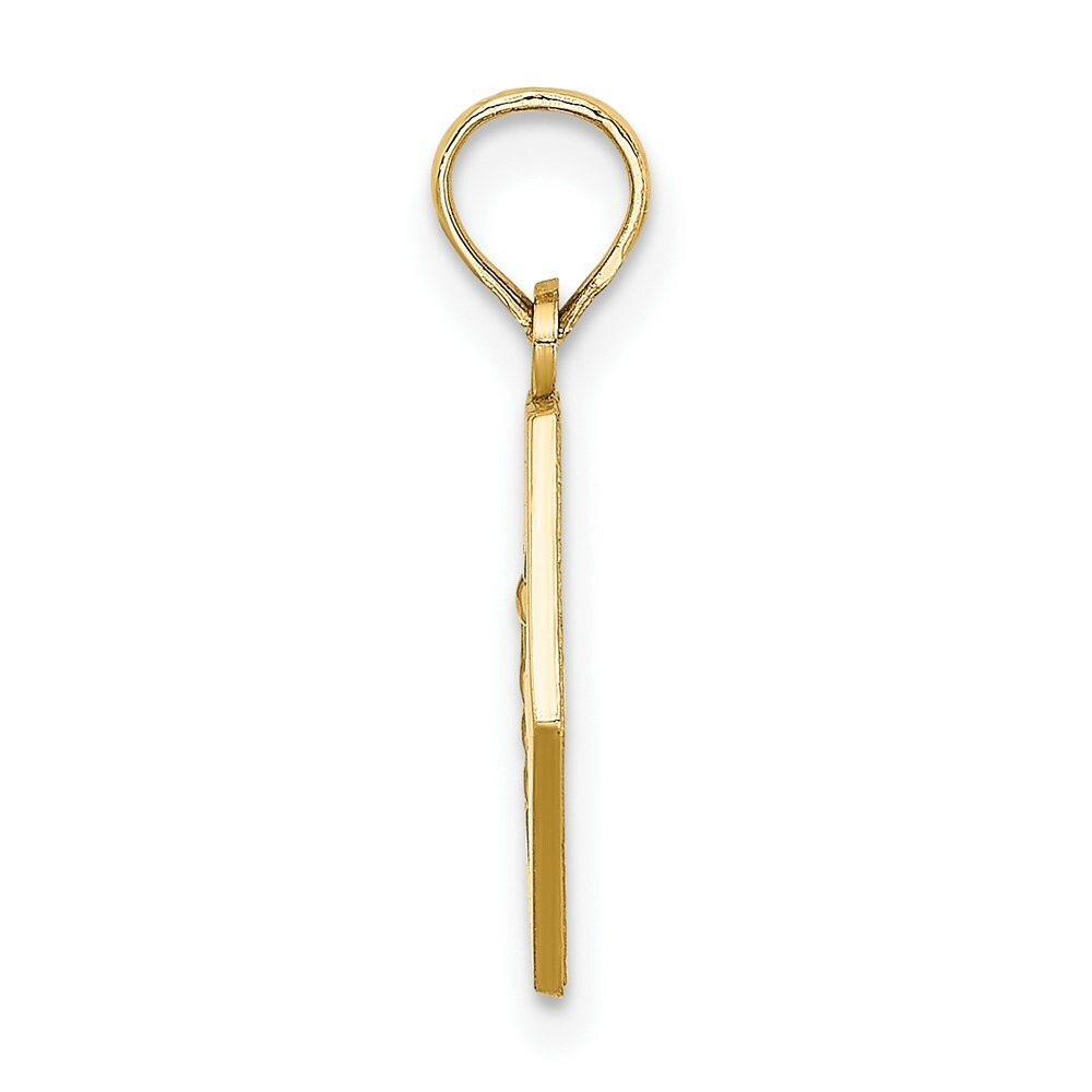 14K Yellow Gold Cadudeus Medical Disc