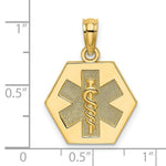 Load image into Gallery viewer, 14K Yellow Gold Cadudeus Medical Disc

