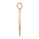 Load image into Gallery viewer, 14K Yellow Gold Textured Back Cadudeus MEDICAL DISC
