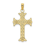 Load image into Gallery viewer, 14K Yellow Gold Double Sided Engraved Cross Charm Pendant
