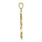 Load image into Gallery viewer, 14K Yellow Gold Cut-Out Shapes Fancy Cross Charm Pendant
