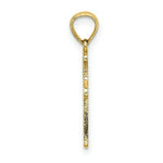 Load image into Gallery viewer, 14K Yellow Gold 4-Leaf CLover Cross Charm Pendant
