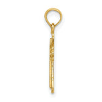 Load image into Gallery viewer, 14K Yellow Gold Engraved Small Cross With X Center Charm Pendant
