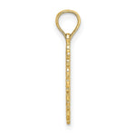 Load image into Gallery viewer, 14K Yellow Gold Cut-Out Delicate Cross Charm Pendant
