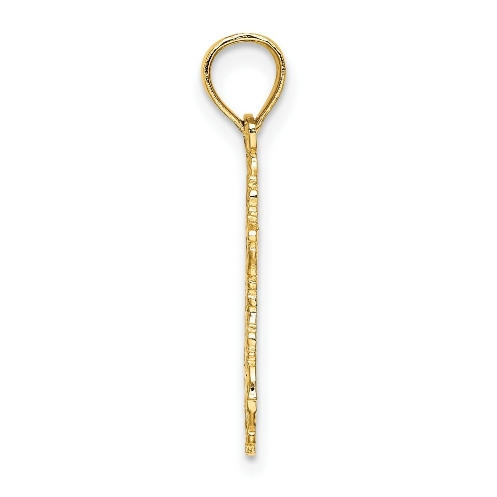 14K Yellow Gold STAR OF DAVID Charm Pendant